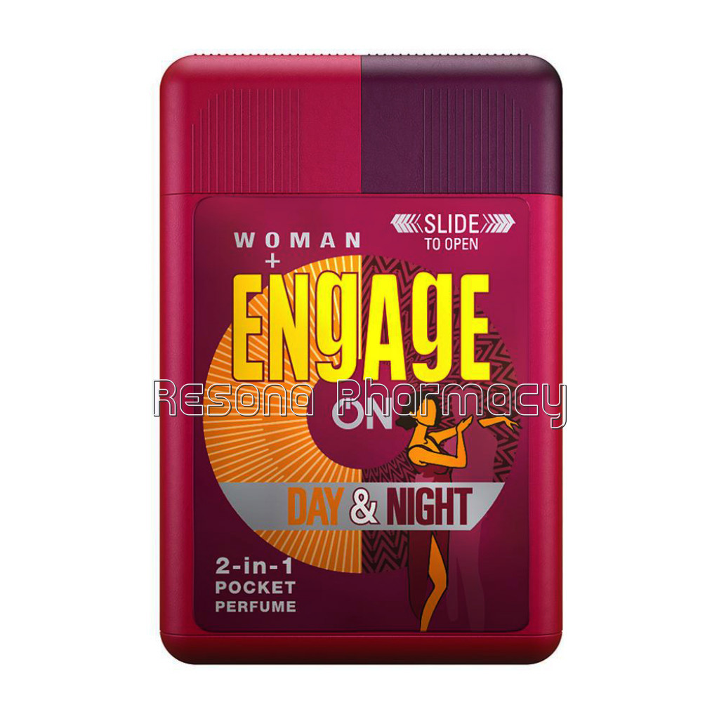 Engage On 2 In 1 Pocket Perfume For Women, Assorted Pack