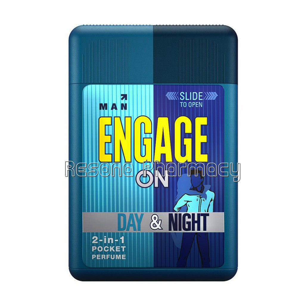Engage On 2 In 1 Pocket Perfume For Men, Assorted Pack