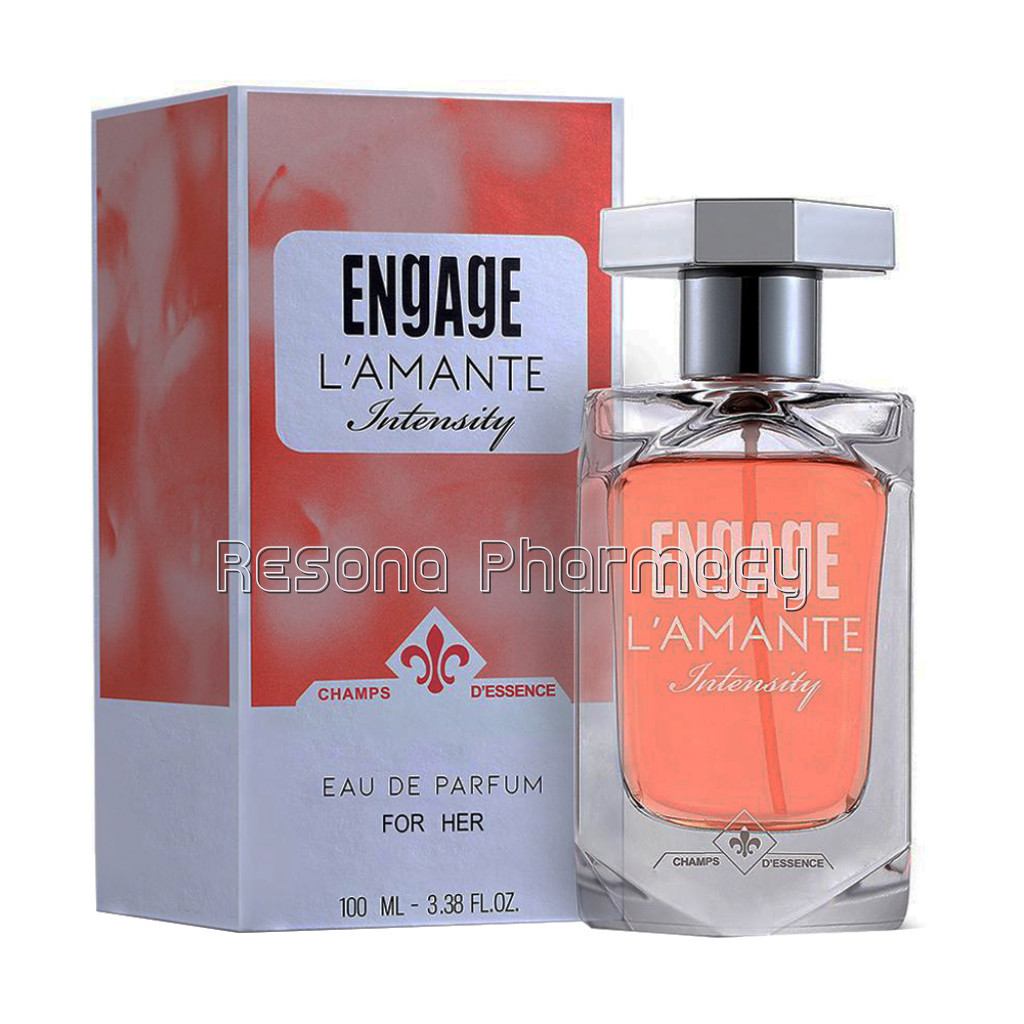 Engage L'Amante Intensity Eau De Parfum, Perfume For Women, 100Ml ,Woody, Long Lasting and Premium , Skin Friendly
