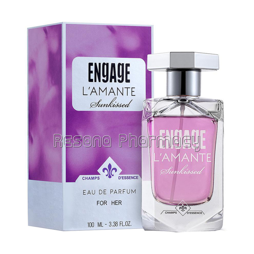 Engage L'Amante Sunkissed Eau De Parfum, Perfume For Women, 100Ml , Floral, Long Lasting and Premium , Skin Friendly