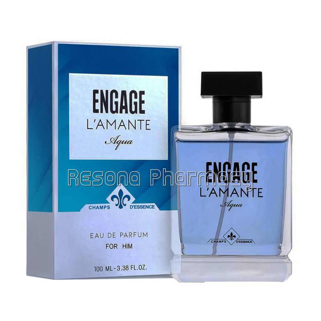Engage L'Amante Aqua Eau De Parfum, Perfume For Men, 100Ml, Aqua, Long Lasting and Premium , Skin Friendly