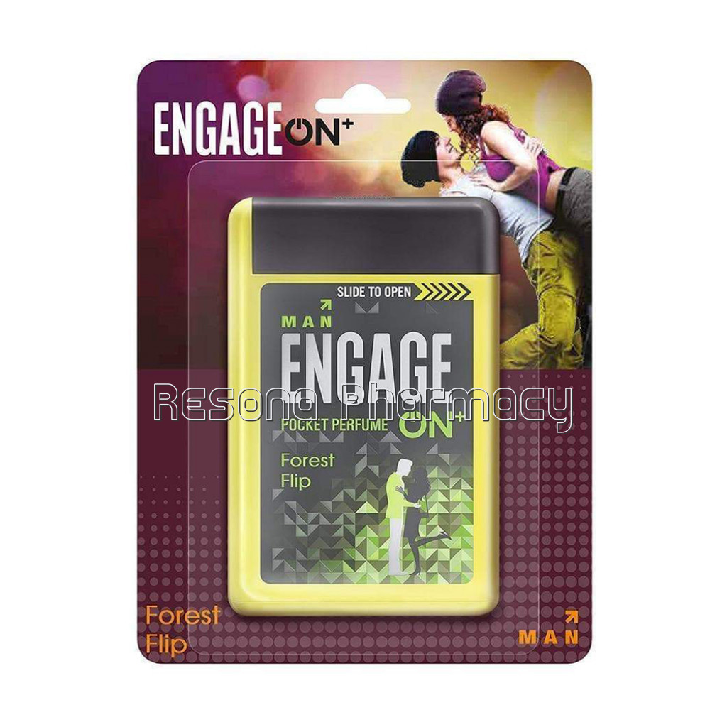 Engage On Plus Forest Flip Pocket Perfume For Men, 18 Ml, Citrus and Woody ,Skin Friendly