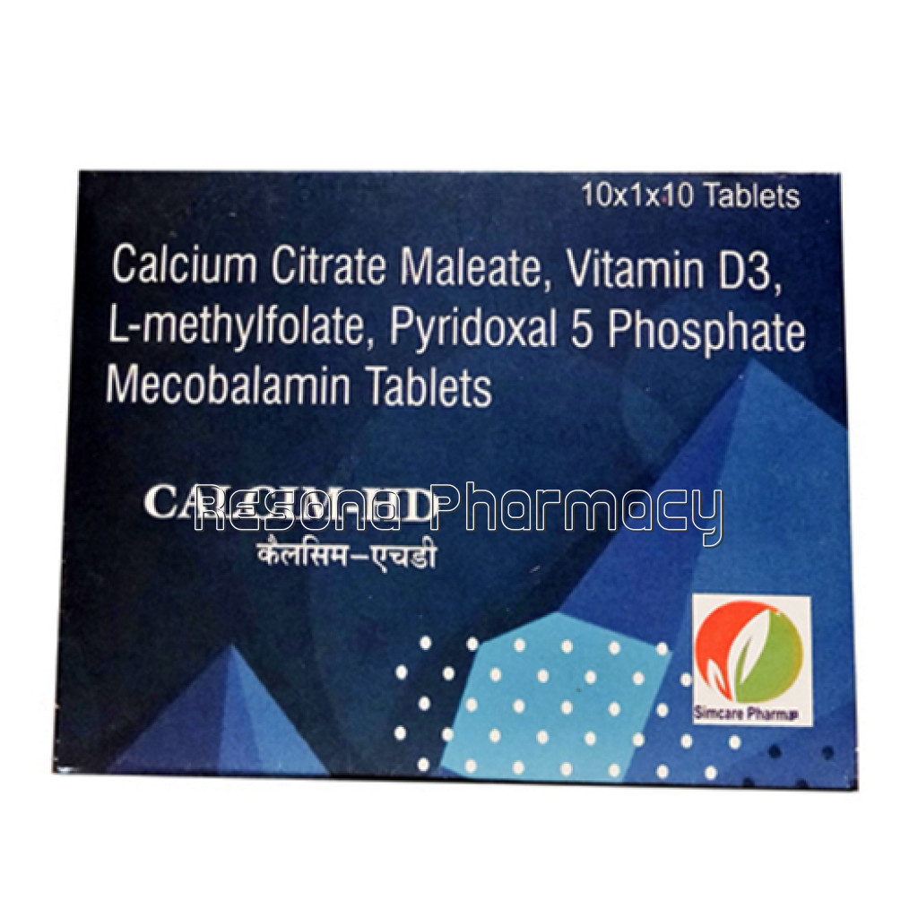 Calcium Citratee Maleate, Vitamin D3, L Methylfolate Pyridoxal 5 Phosphate Mecobalamin Tablets