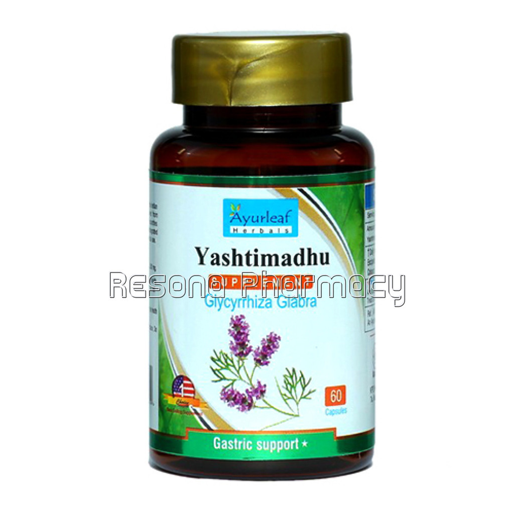 Ayurleaf Herbals Yashtimadhu And Active Stomach Care Herbal Supplement 500Mg