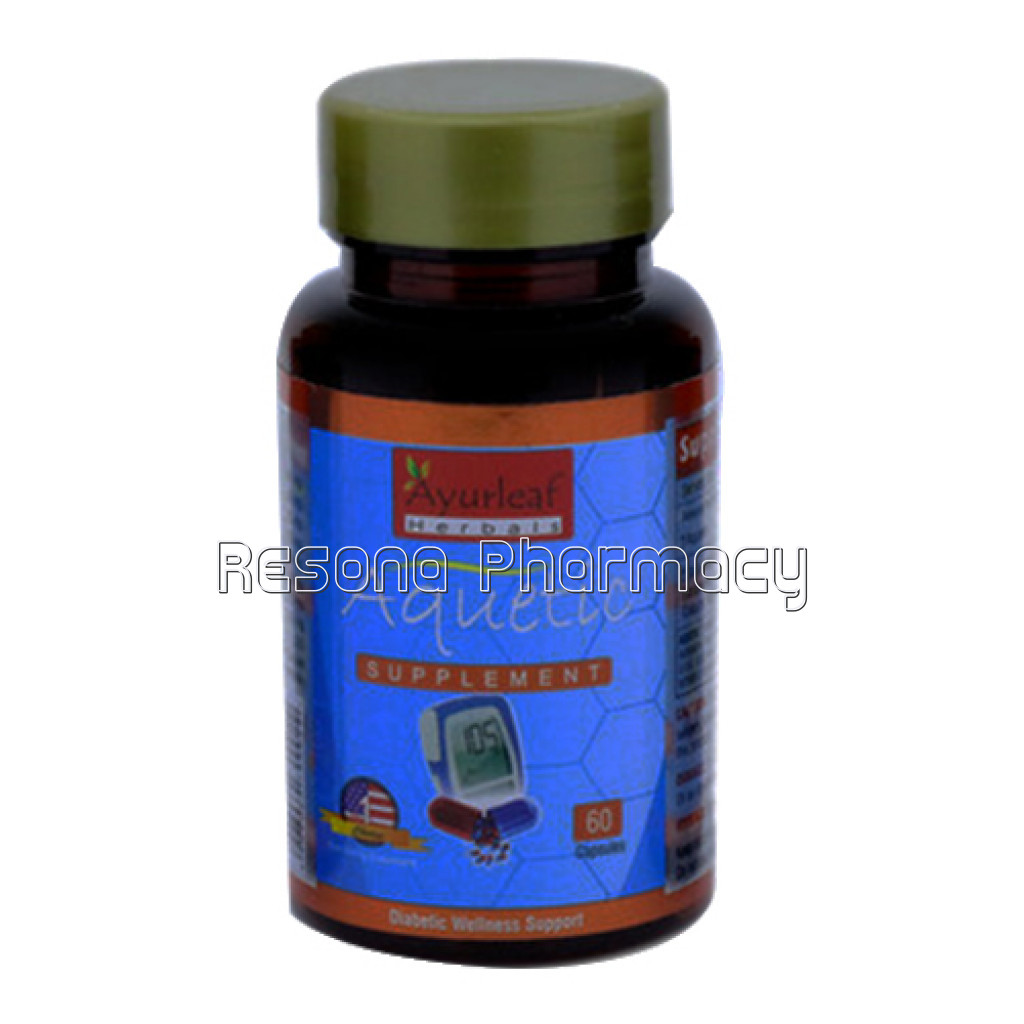 Aquetic Remedies For Diabetic Type 1 and 2 Herbal Supplement 500Mg