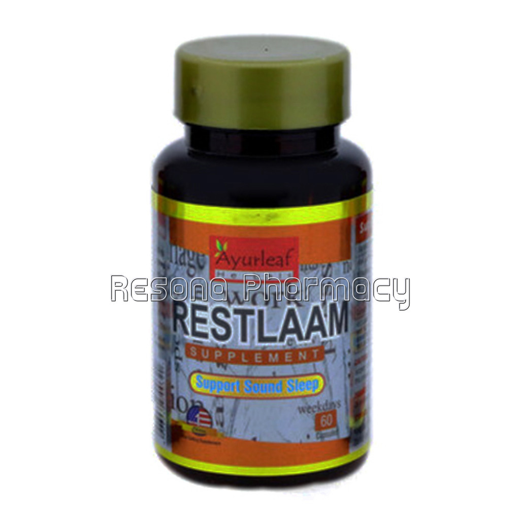 Restlaam Herbal Supplement For Stress and Sleeping Disorder Care 500 Mg