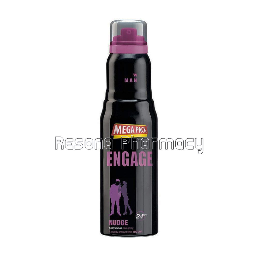 Engage Nudge Deodorant For Men, 220Ml, Spicy and Woody, Skin Friendly