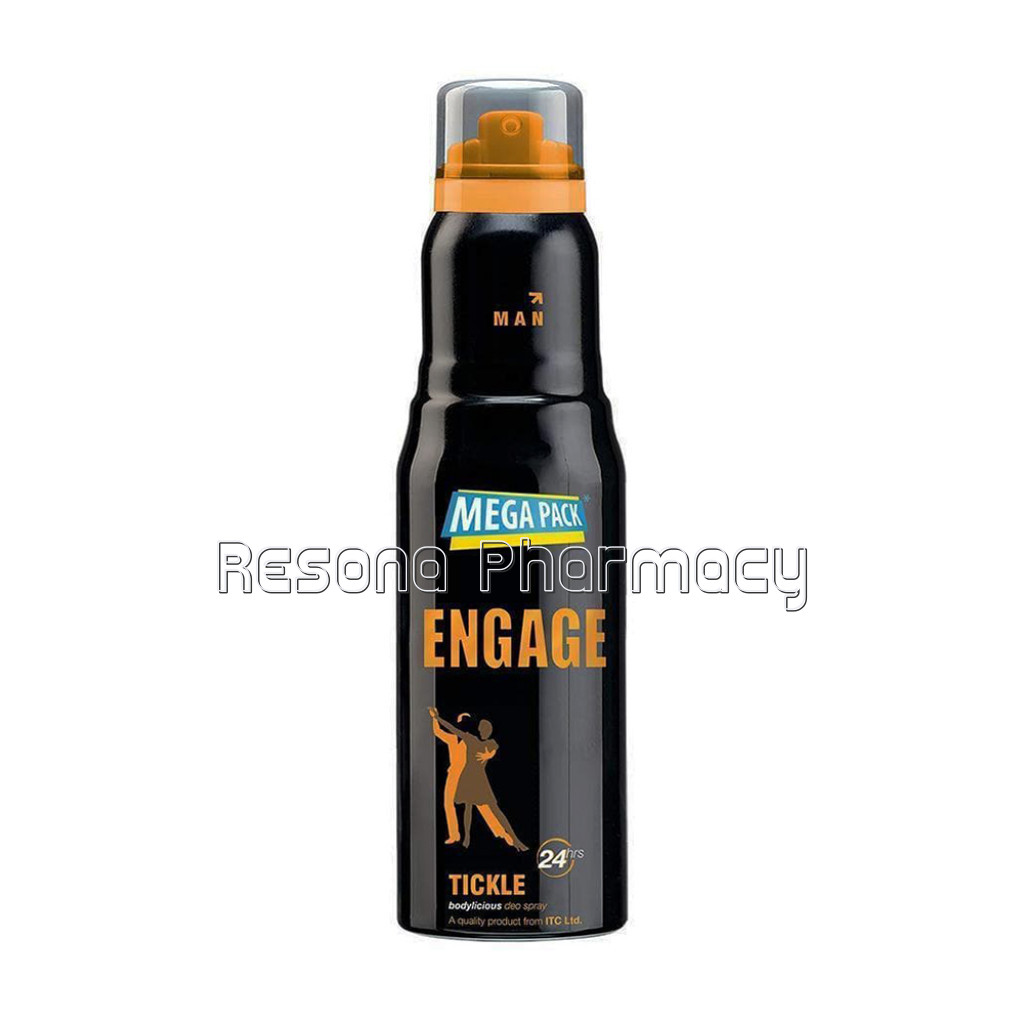 Engage Tickle Deodorant For Men, 220Ml, Citrus and Spicy, Skin Friendly