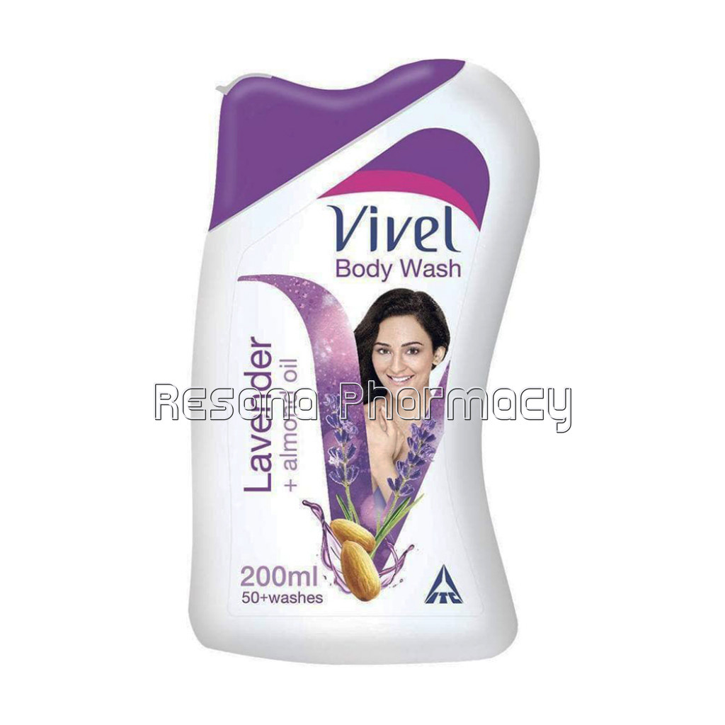 Vivel Body Wash, Lavender and Almond Oil Shower Crème , 200 Ml