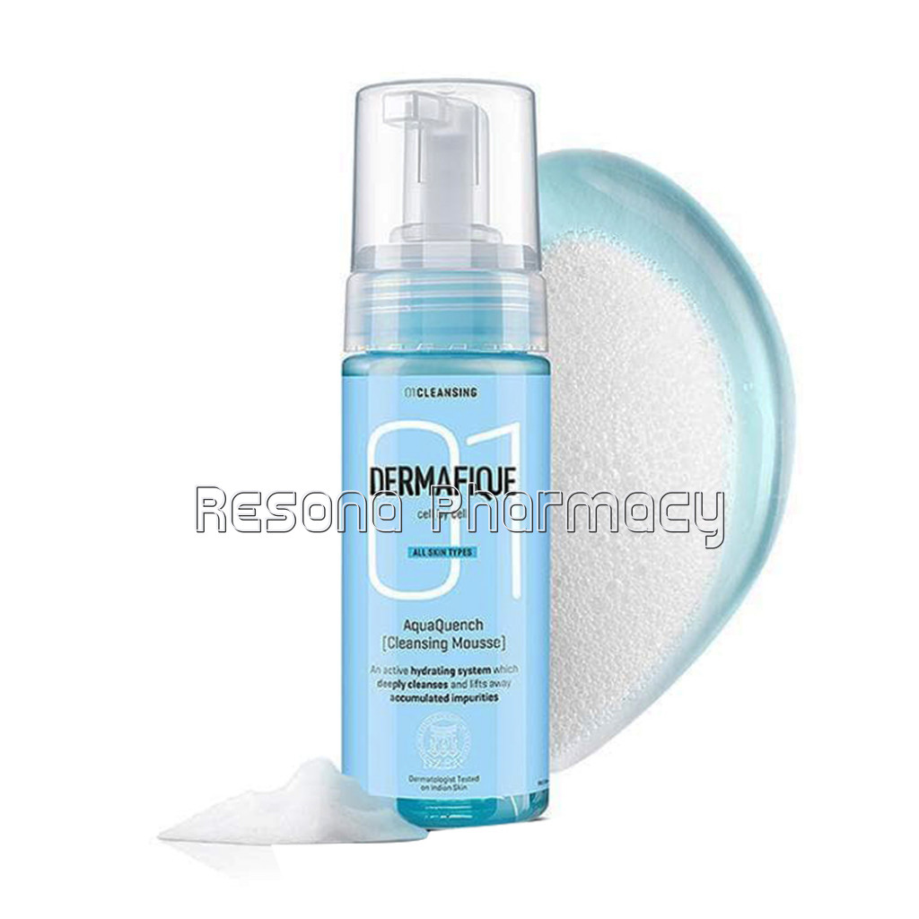 Dermafique Aquaquench Cleansing Mousse Facewash For Dry Skin, Dermatologist Tested, Paraben Free, Soap Free (150 Ml)