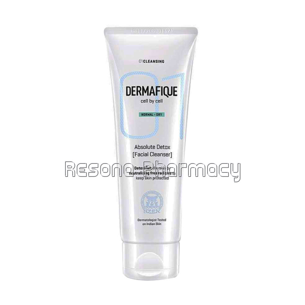 Dermafique Absolute Detox Facial Cleanser For Normal To Dry Skin, Dermatologist Tested, Soap Free (100 Ml)