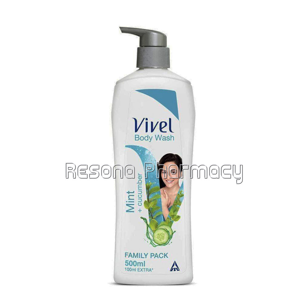 Vivel Mint and Cucumber Body Wash 500Ml Pump
