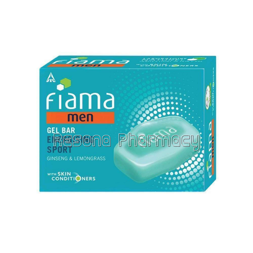 Fiama Men Energizing Sport Gel Bar, With Ginseng And Lemongrass, With Skin Conditioners, 125Gm