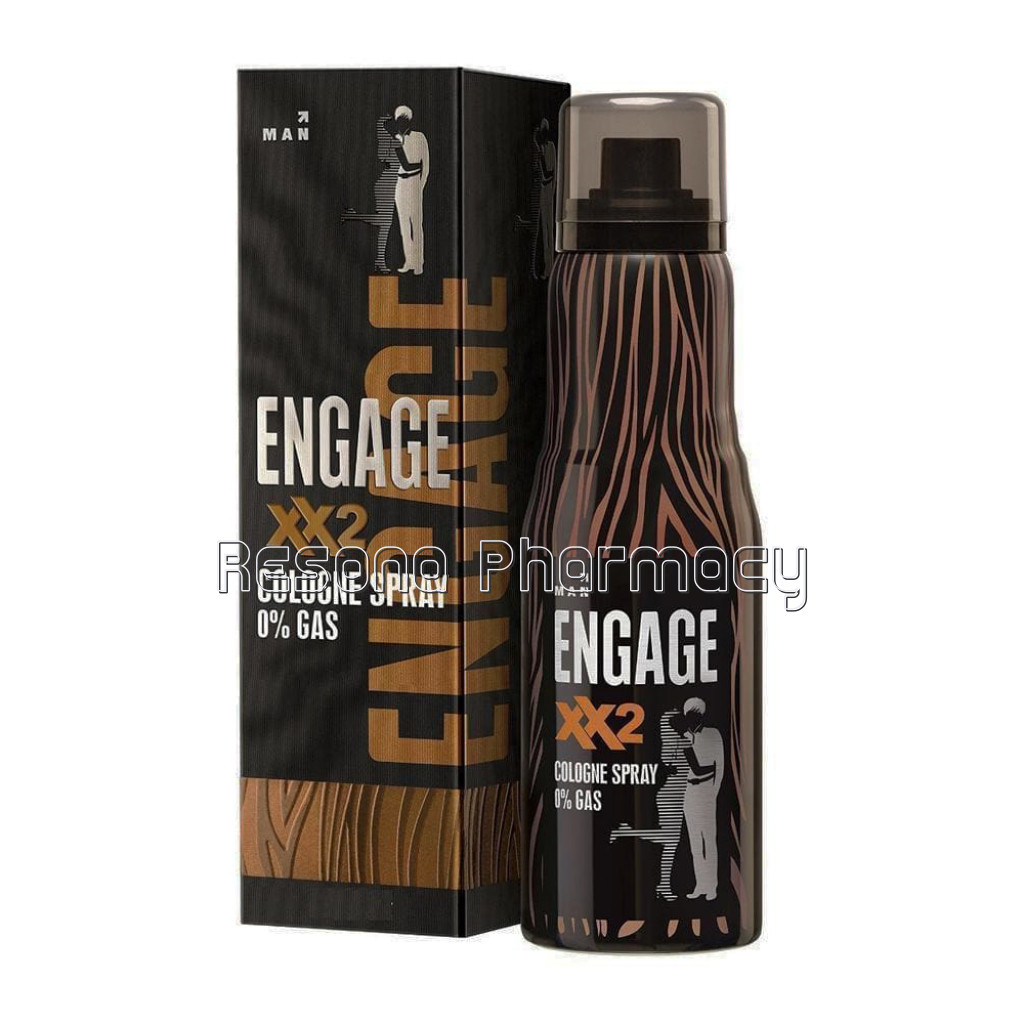 Engage Cologne Spray Xx2 For Men, 135Ml , Spicy and Citrus , Skin Friendly