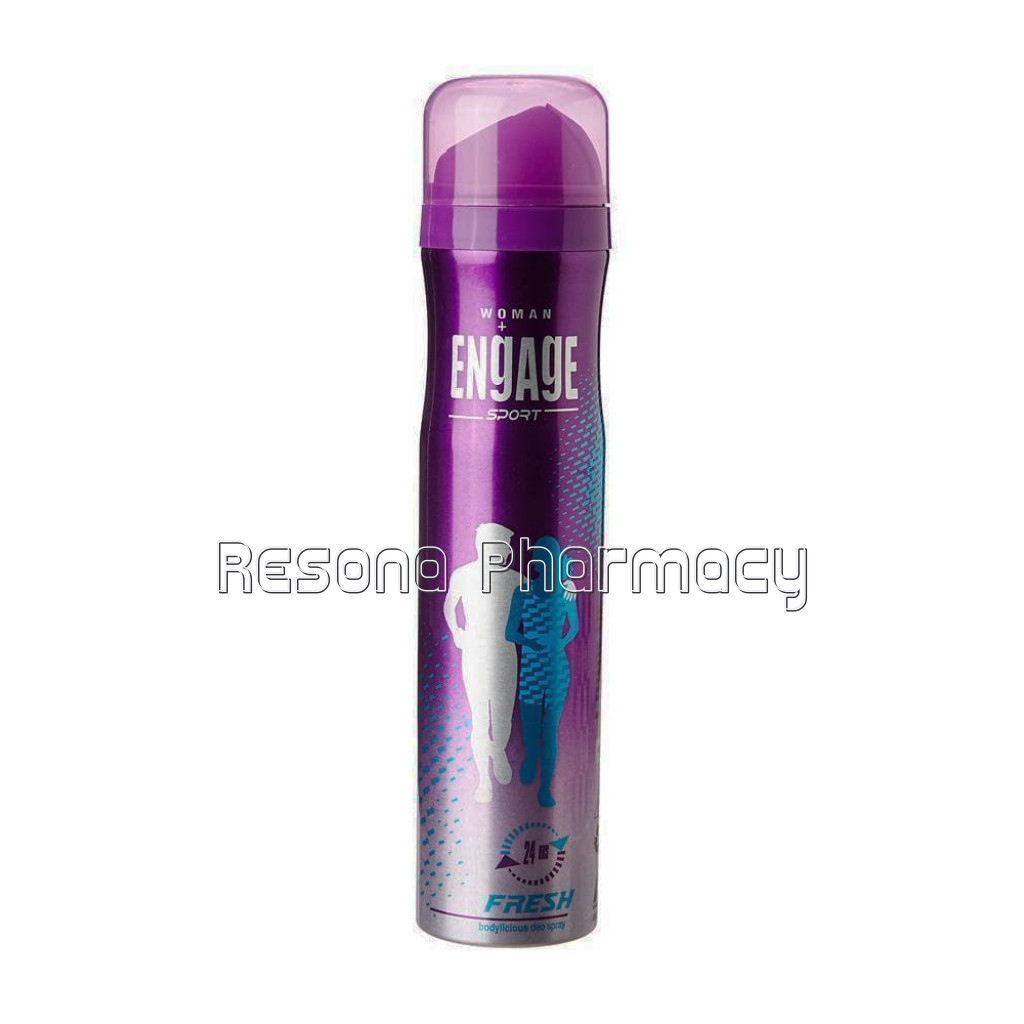 Engage Sport Fresh Deodorant For Women, 165Ml, Floral and Woody, Skin Friendly