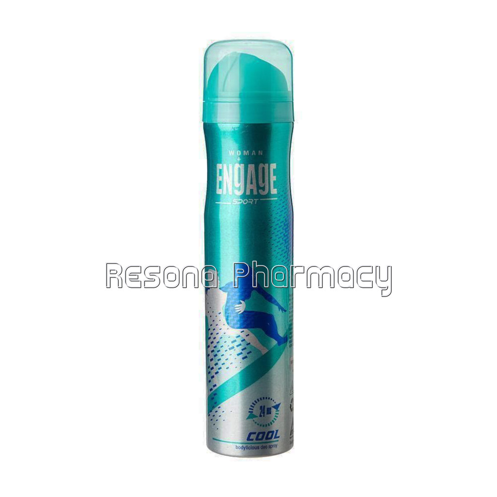 Engage Sport Cool Deodorant For Women, 165Ml , Citrus and Spicy ,Skin Friendly
