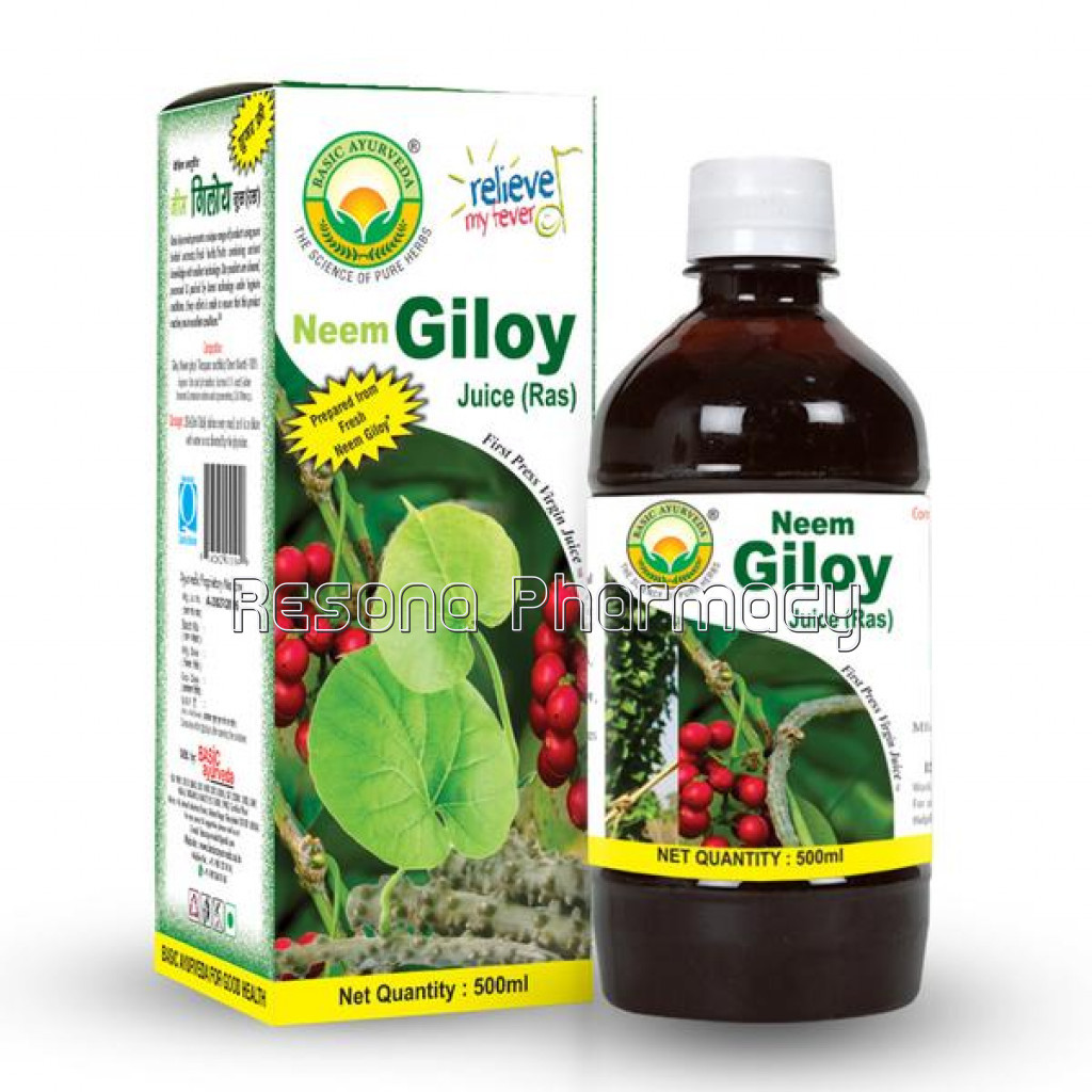 Basic Ayurveda Neem Giloy Juice (Ras) 500 Ml