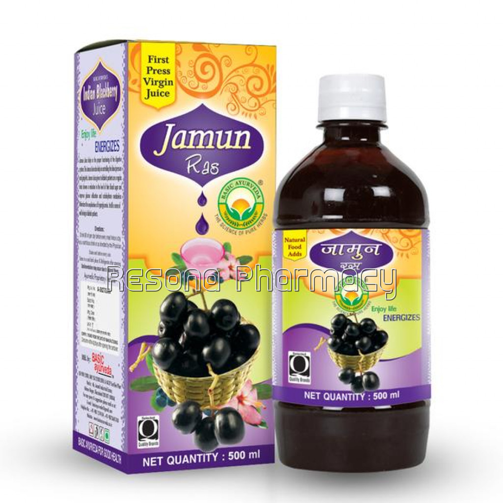 Basic Ayurveda Jamun Ras (Indian Black Berry) 500 Ml