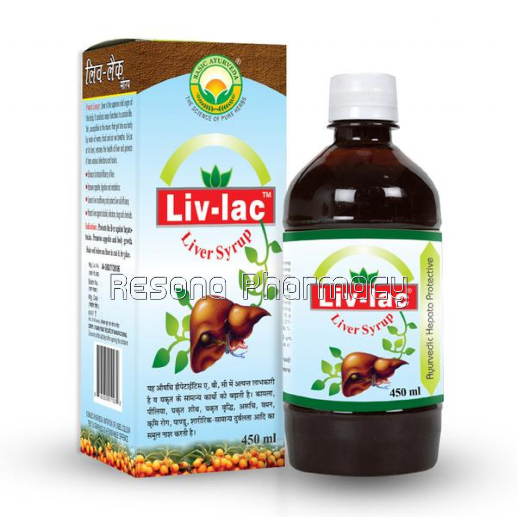 Basic Ayurveda Liv  Lac Liver Syrup 450 Ml