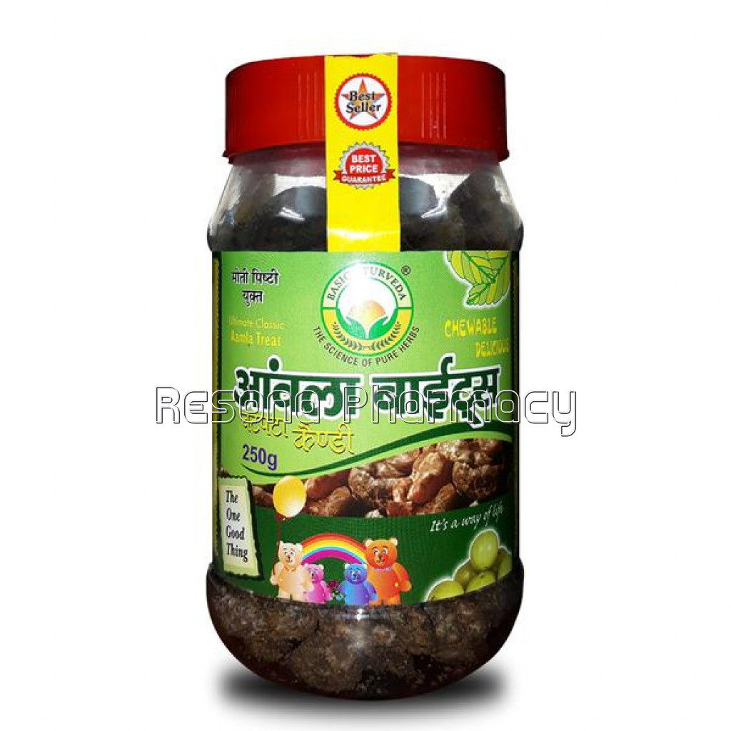 Basic Ayurveda Aamla Bite (Candy) Chatpata 250 Gram