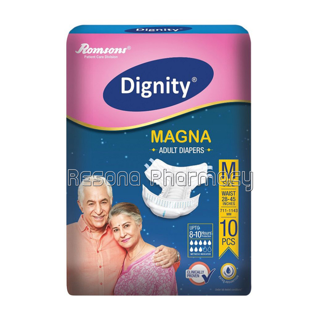 Dignity Magna Adult Diapers, Extra Large, Waist Size 48