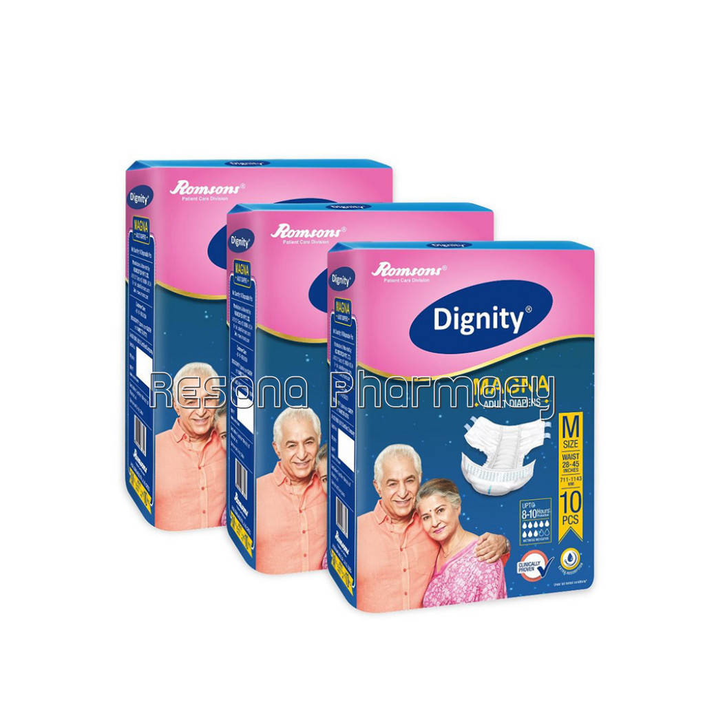 Dignity Magna Adult Diapers, Extra Large, Waist Size 48