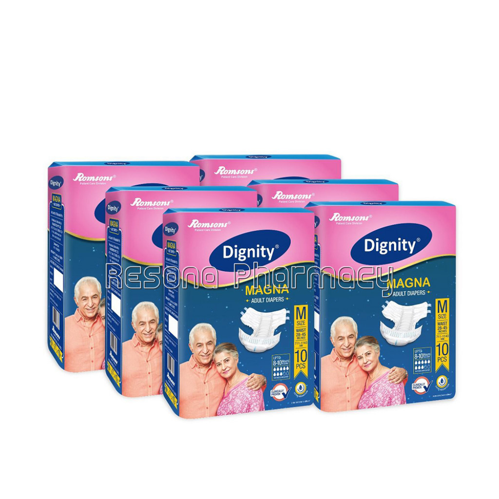 Dignity Magna Adult Diapers, Extra Large, Waist Size 48