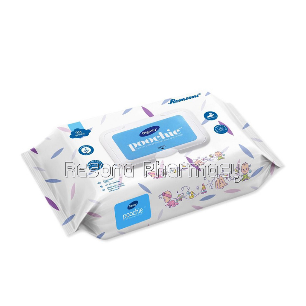 Dignity Poochie 100% Biodegradable Baby Wipes, 150X200 Mm, 80 Wipes/Pack (Pack Of 1)