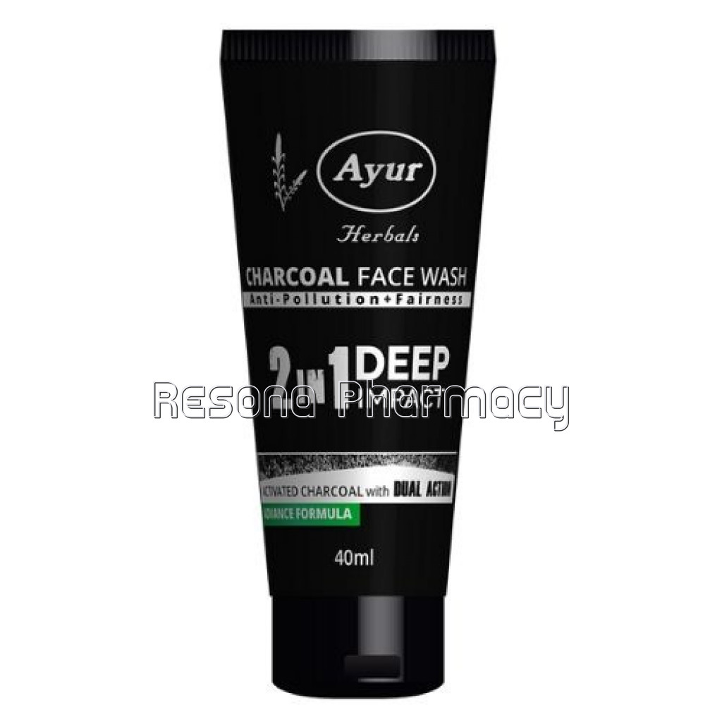 Ayur Herbals Charcoal Face Wash 40 Ml