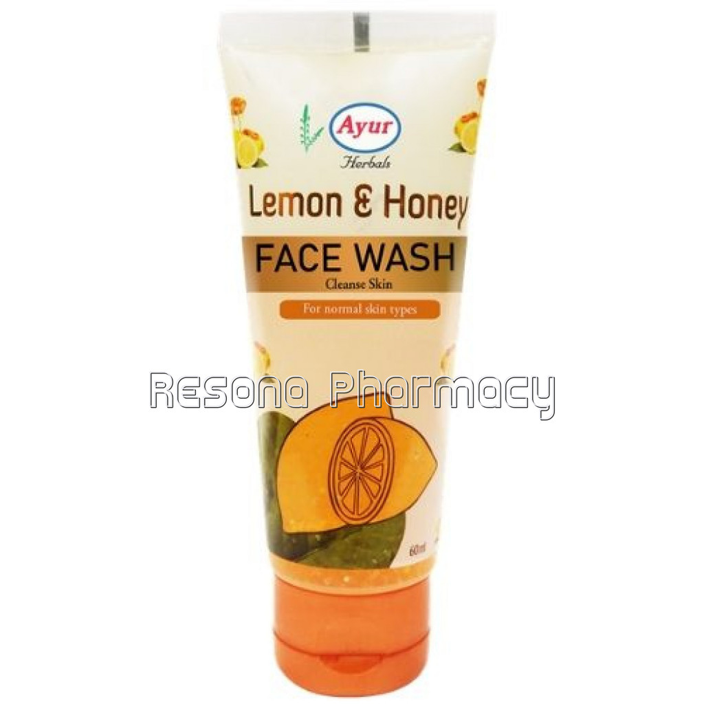 Ayur Herbals Lemon And Honey Face Wash 60 Ml