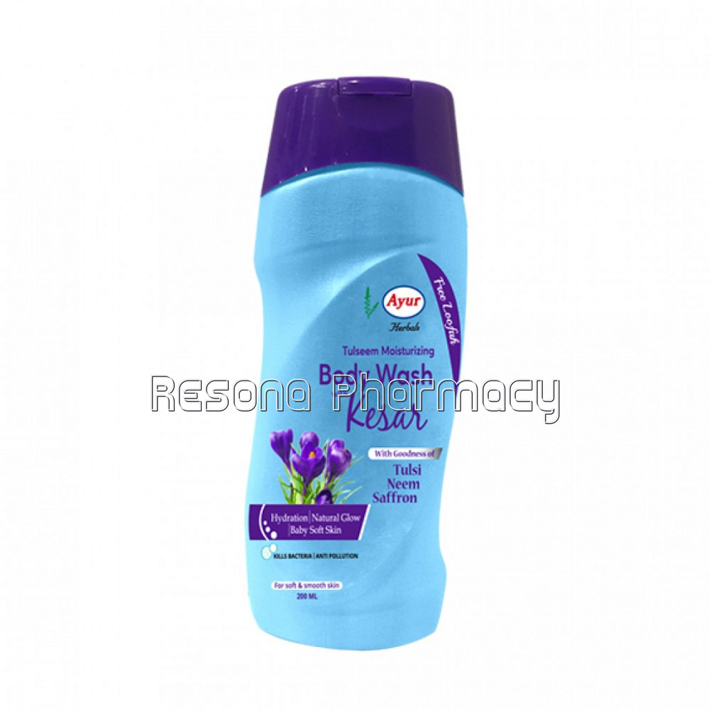Ayur Herbals Tulseem Moisturizing Body Wash With Kesar 200 Ml