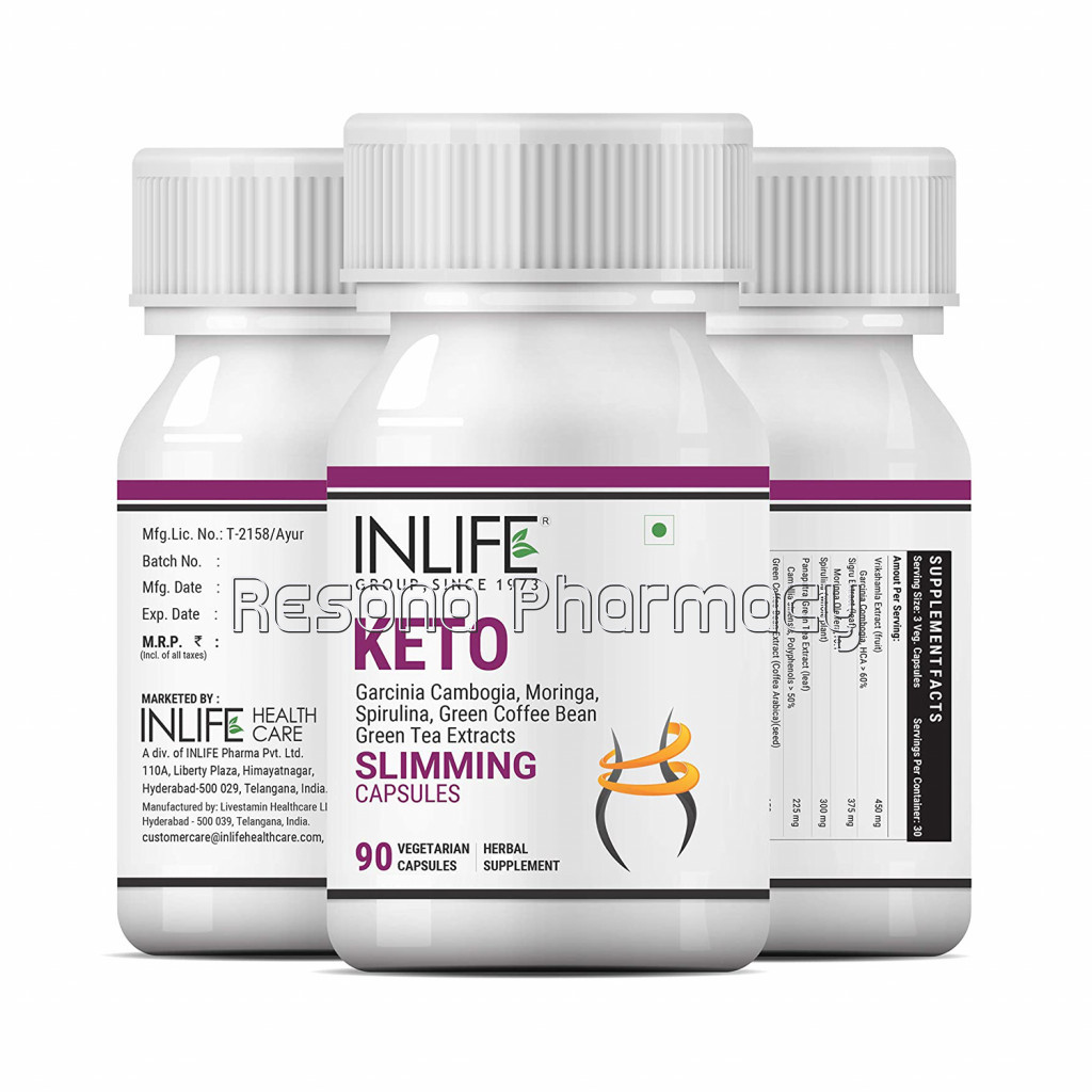 Inlife Keto Slimming Capsules Weight Management Supplement For Men and Women – 90 Vegetarian Capsules