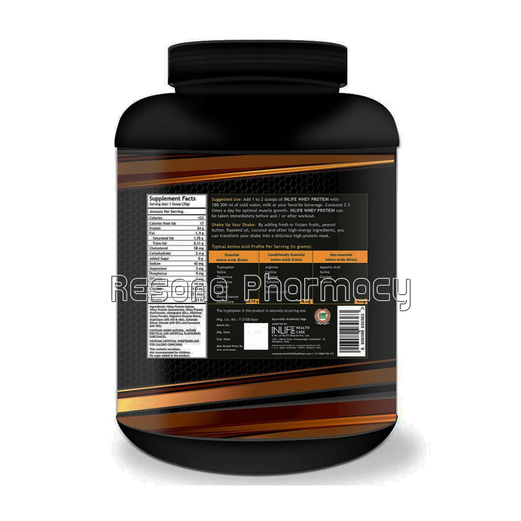 Inlife Whey Protein Powder, Bodybuilding Supplement  2Kg