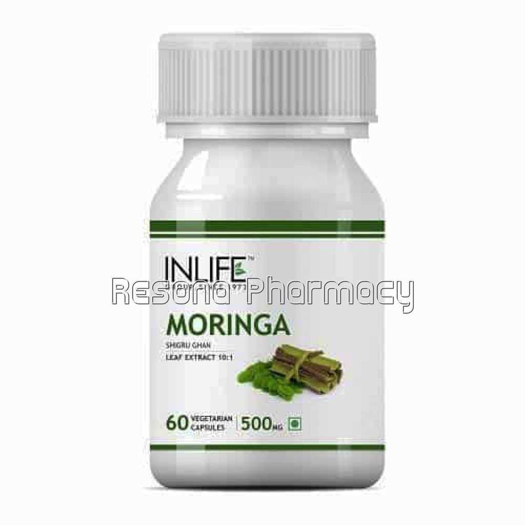 Inlife Moringa Leaf Extract Supplement, 500 Mg – 60 Vegetarian Capsule