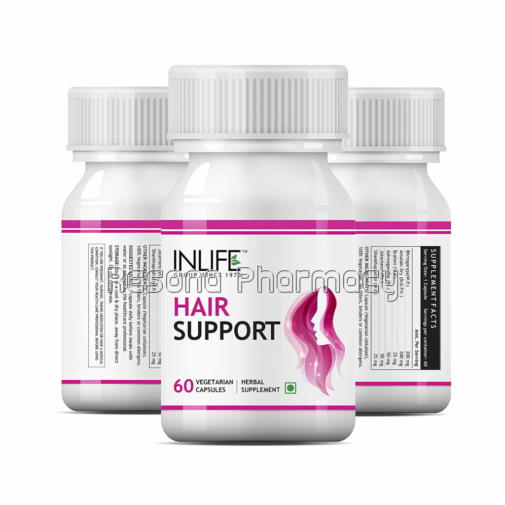 Inlife Hair Support Supplement – 60 Veg. Capsules