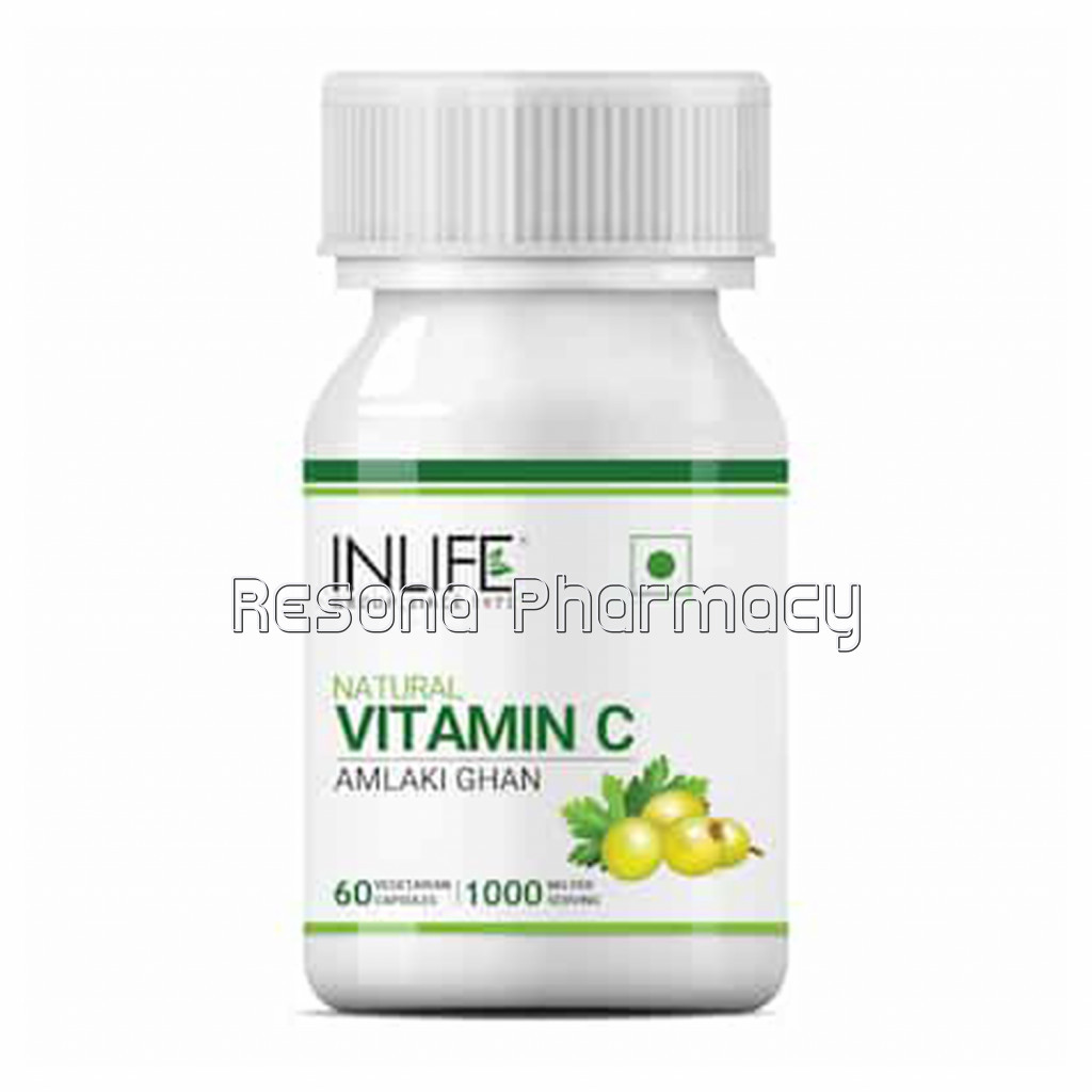 Inlife NaNaturalVitamin C Amla Extract For Immunity Supplement, 1000Mg – 60 Vegetarian Capsules