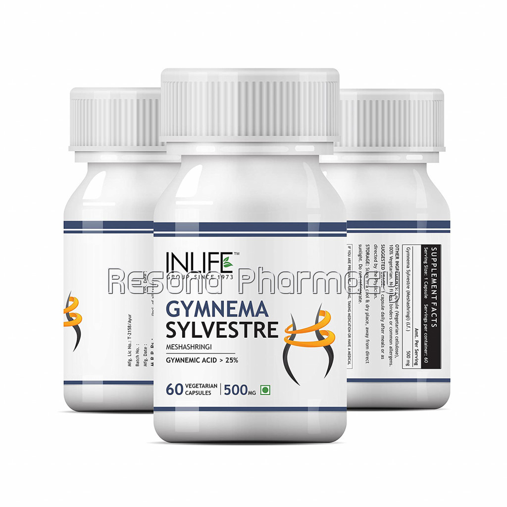 Inlife Gymnema Sylvestre Supplement  500Mg (60 Veg. Capsules)