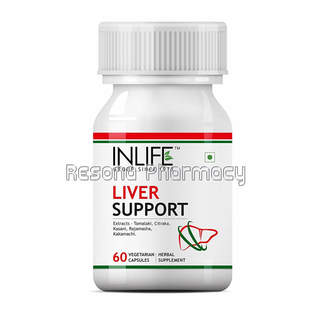 Inlife Liver Support Supplement, 500Mg – 60 Vegetarian Capsules