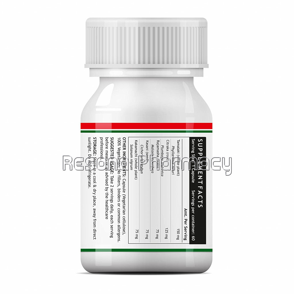 Inlife Liver Support Supplement, 500Mg – 60 Vegetarian Capsules