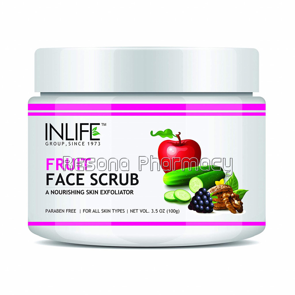 Inlife NaNaturalFruit Face Scrub (100Gm)