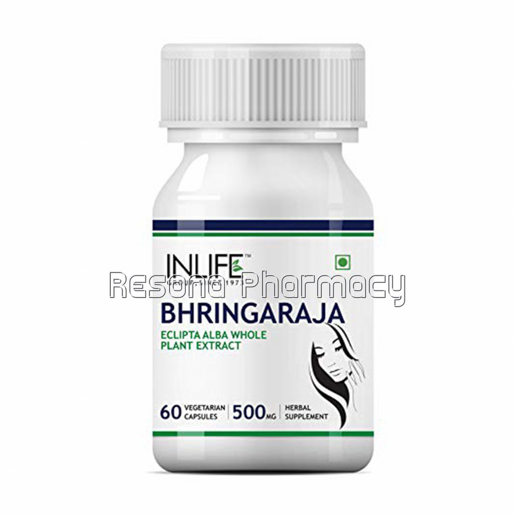 Inlife Bhringraja Extract Supplement, 500Mg  60 Vegetarian Capsules