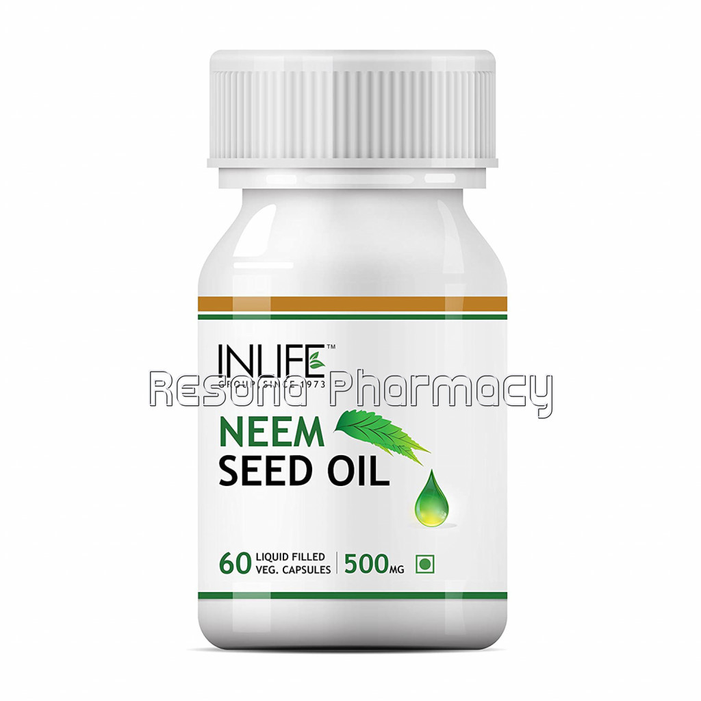 Inlife Neem Seed Oil Supplement, 500Mg (60 Vegetarian Capsules)