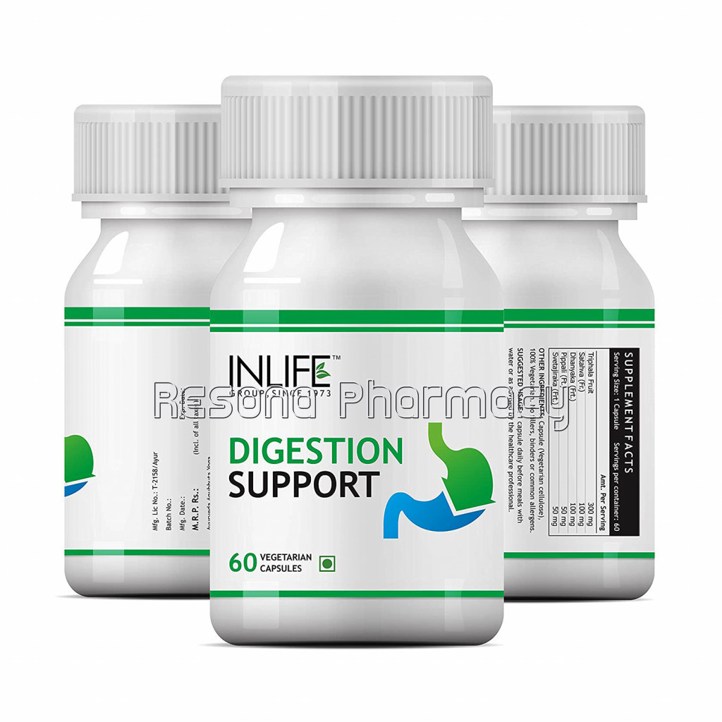 Inlife Digestion Support Supplement (60 Veg. Capsules)