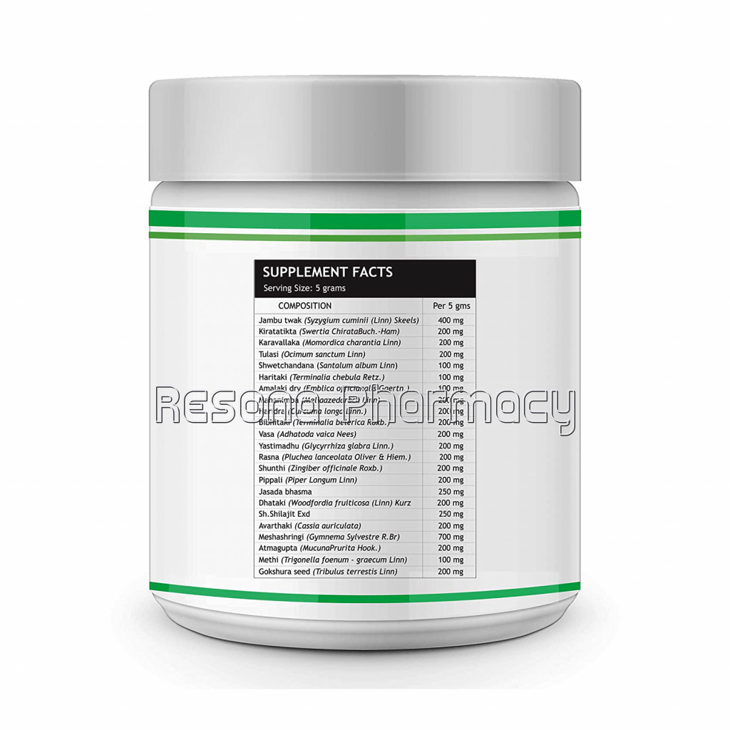 Inlife Diastan Plus Powder Diabetes Care Ayurvedic Herbal Supplement, 300 Grams (Natural)