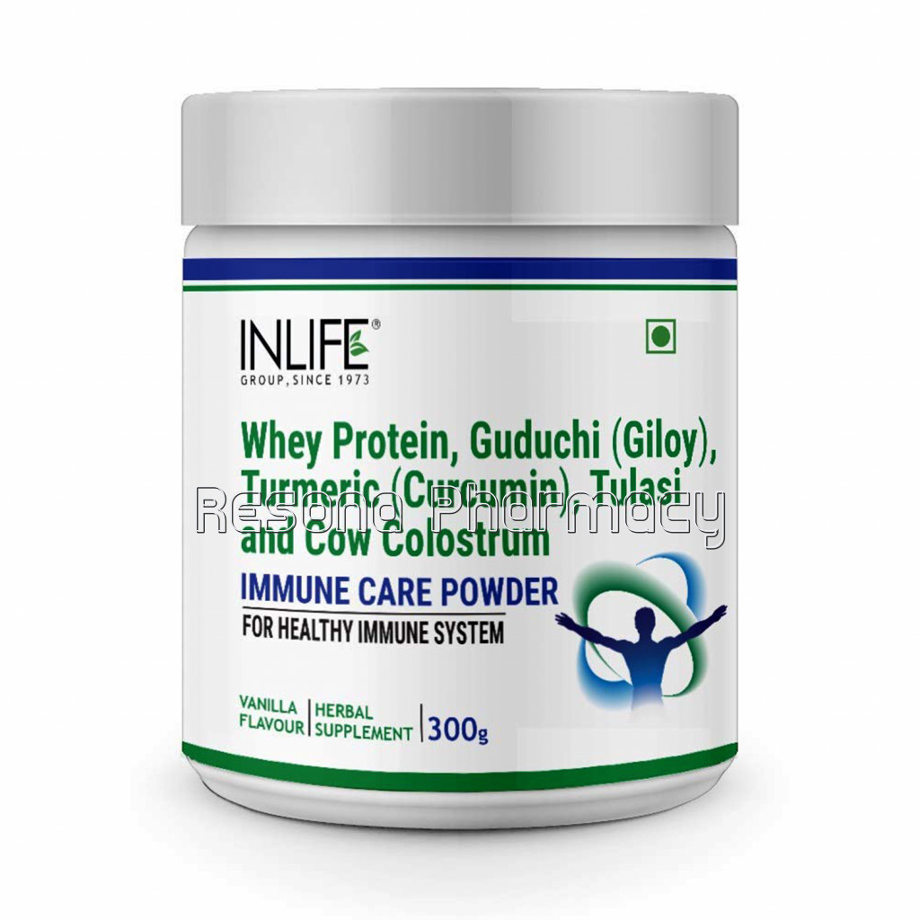 Immune Care Powder, Whey Protein, Guduchi (Giloy), Curcumin, Tulasi And Cow Colostrum – 300Gms (Vanilla)