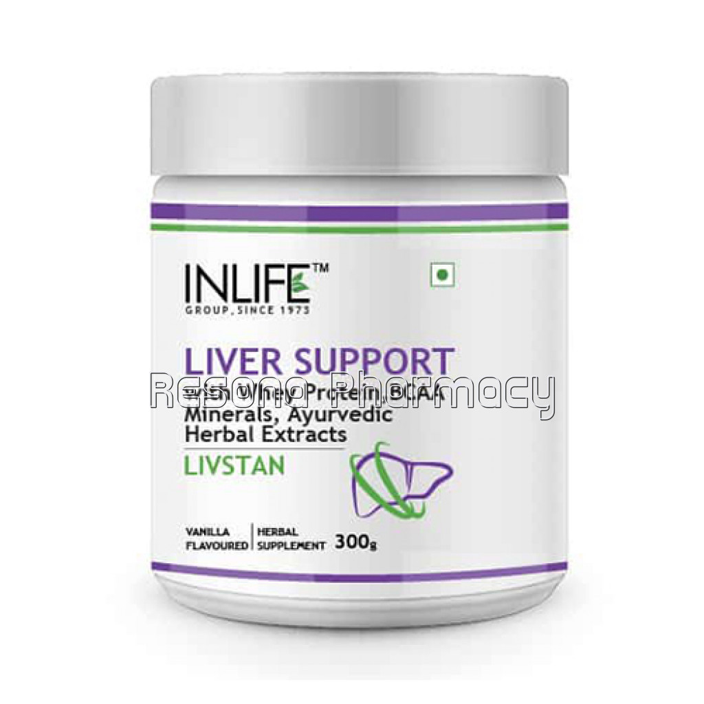 Inlife Livstan Liver Support Protein Powder Supplement Whey Protein Powder and Ayurvedic Herbs, 300 Grams (Vanilla)