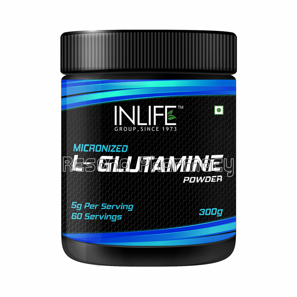 Inlife Micronized L Glutamine Powder Supplement – 300 Grams