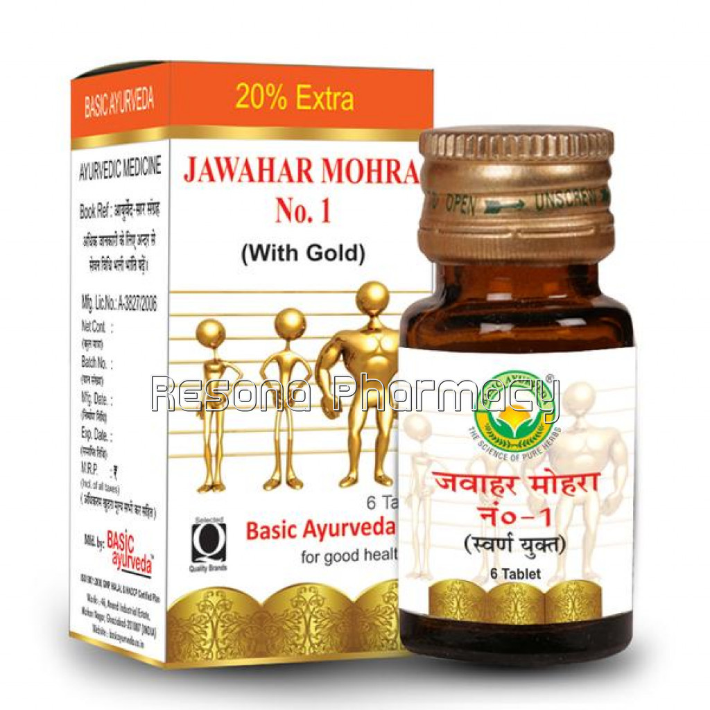 Basic Ayurveda Jawahar Mohra No 1 (6 Tablets)