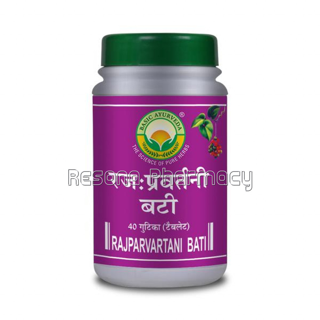 Basic Ayurveda Rajparvartini Bati 40 Tablet