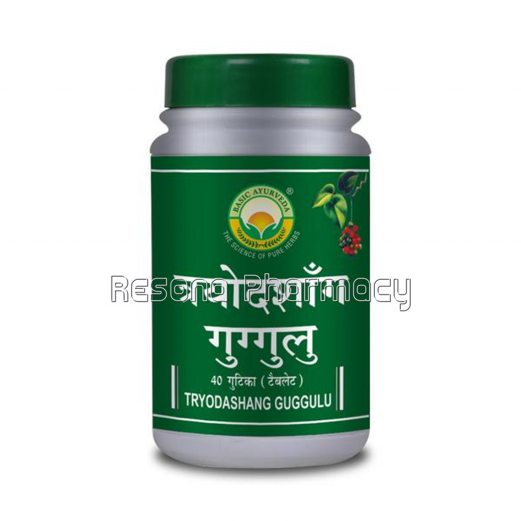 Basic Ayurveda Tryodashang Guggulu 40 Tablet